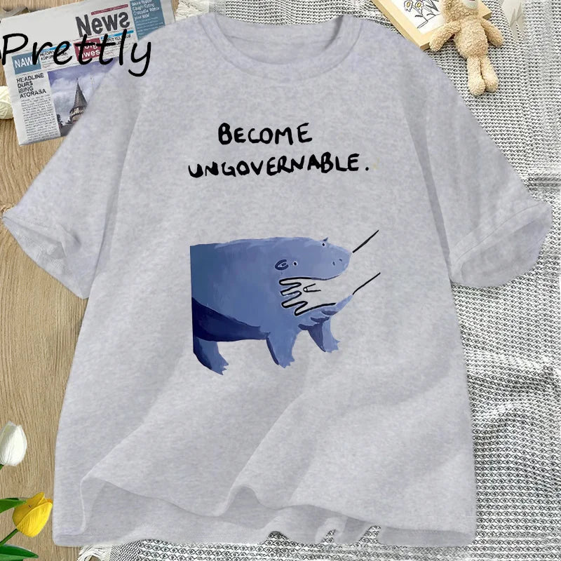"Become Ungovernable" Hippo T-Shirt