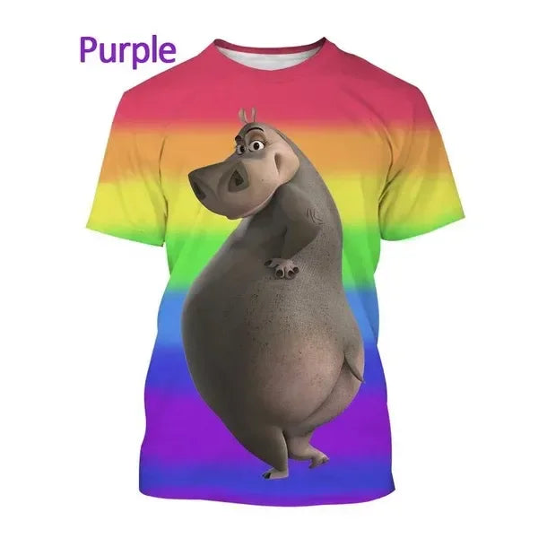 Funny Cartoon Hippo T-Shirt