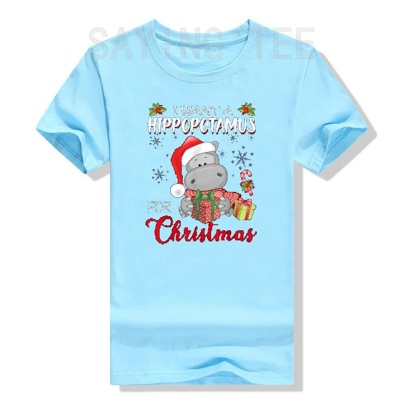 I Want a Hippopotamus for Christmas" T-Shirt