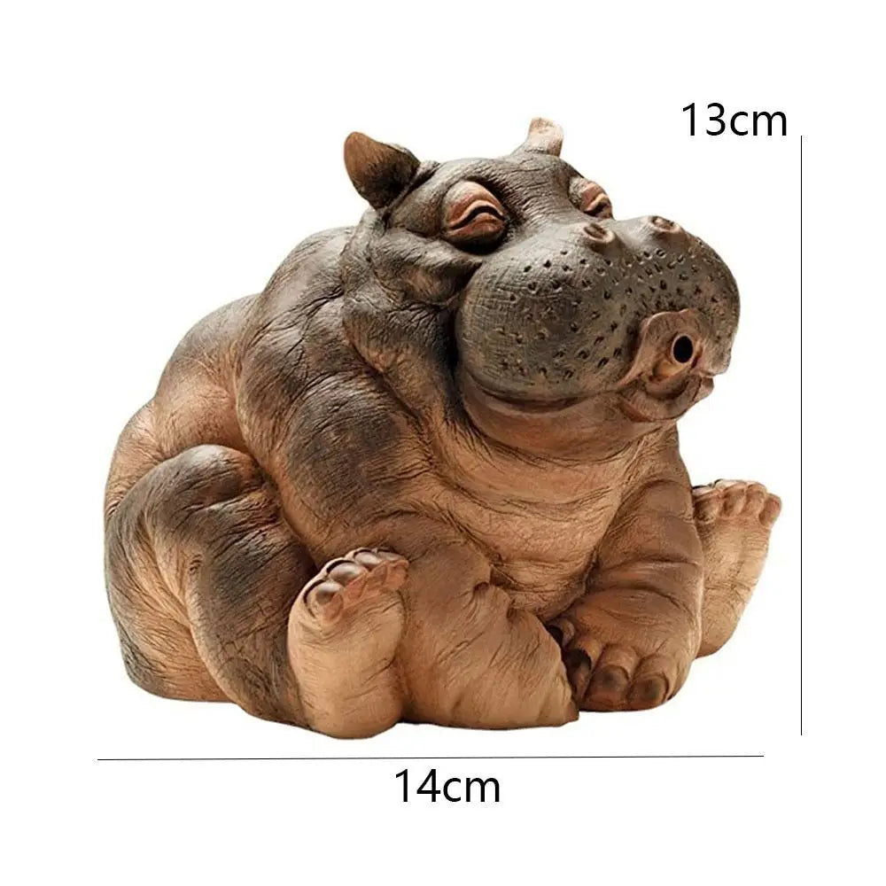 Hippo Pond Spitter Statue