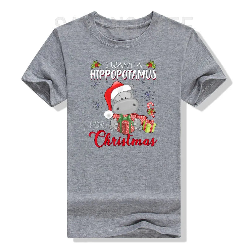 I Want a Hippopotamus for Christmas" T-Shirt