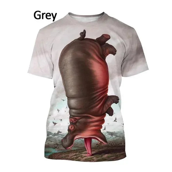 Funny Cartoon Hippo T-Shirt