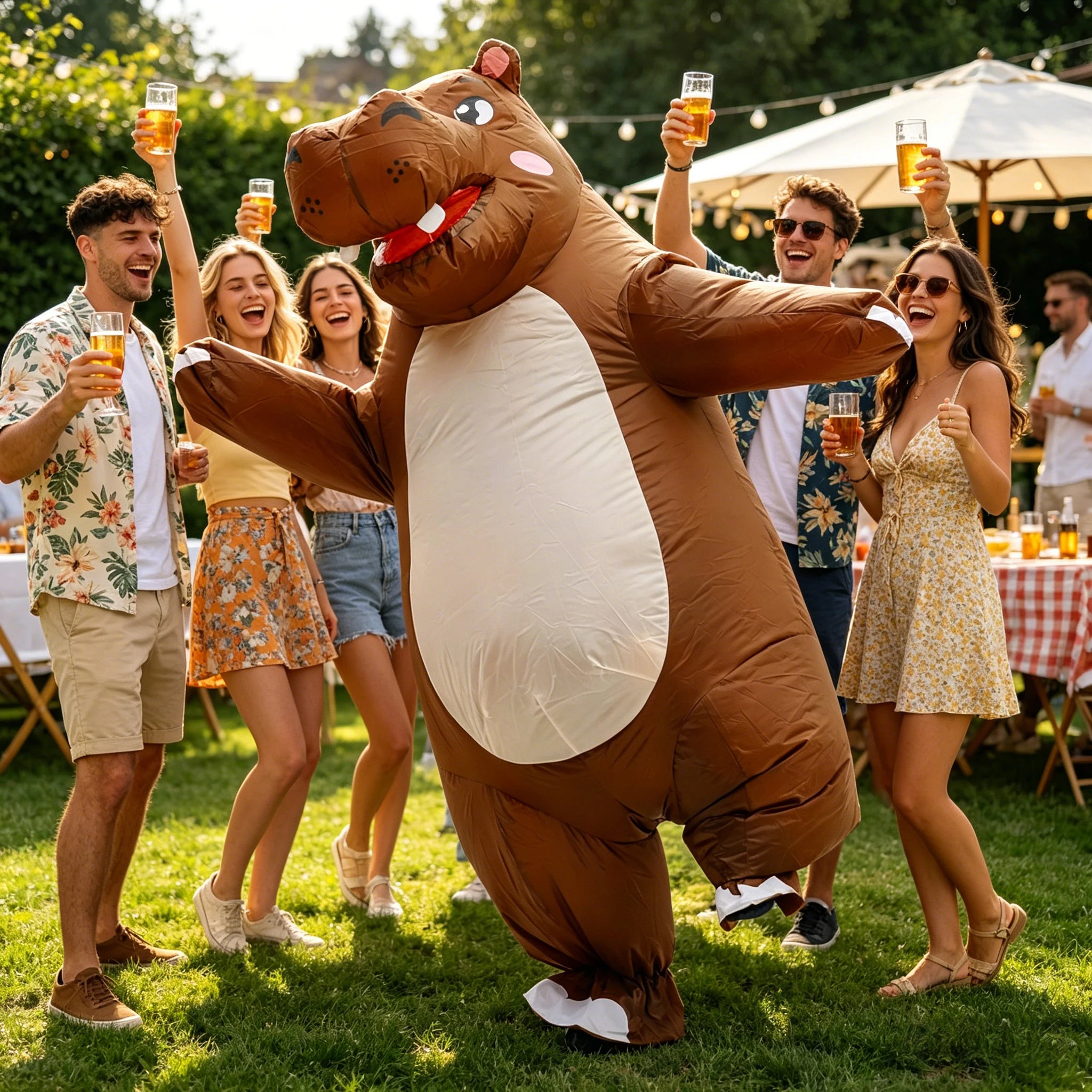 Inflatable Hippo Costume