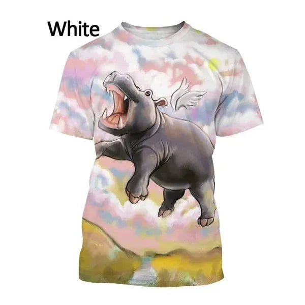 Funny Cartoon Hippo T-Shirt