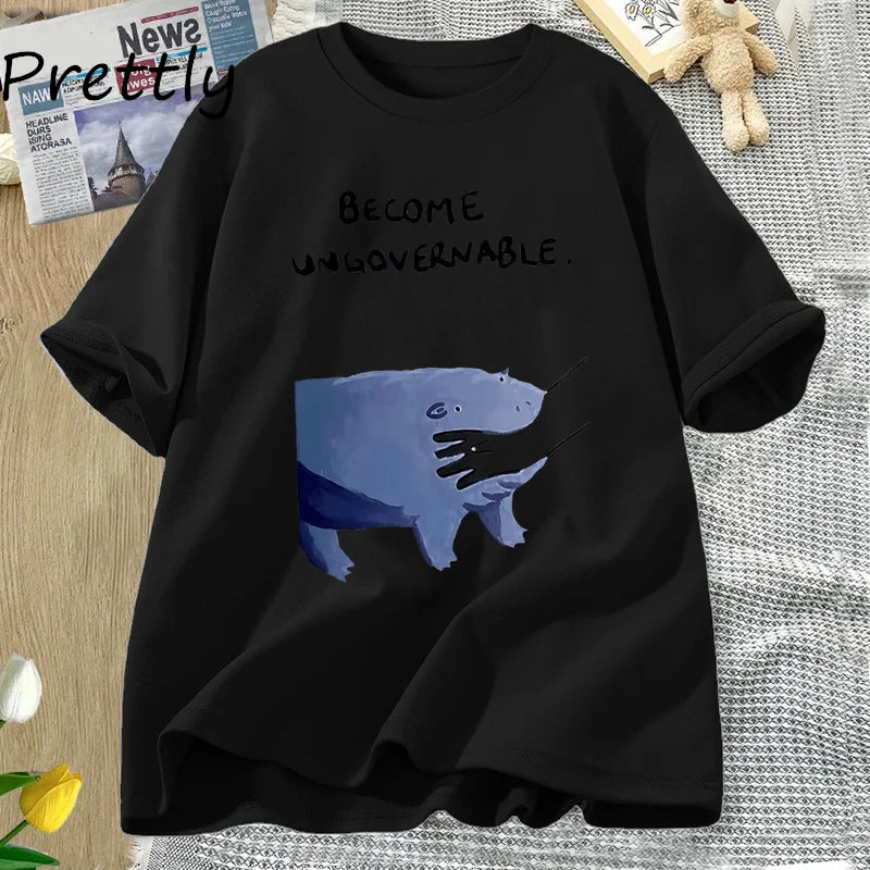 "Become Ungovernable" Hippo T-Shirt