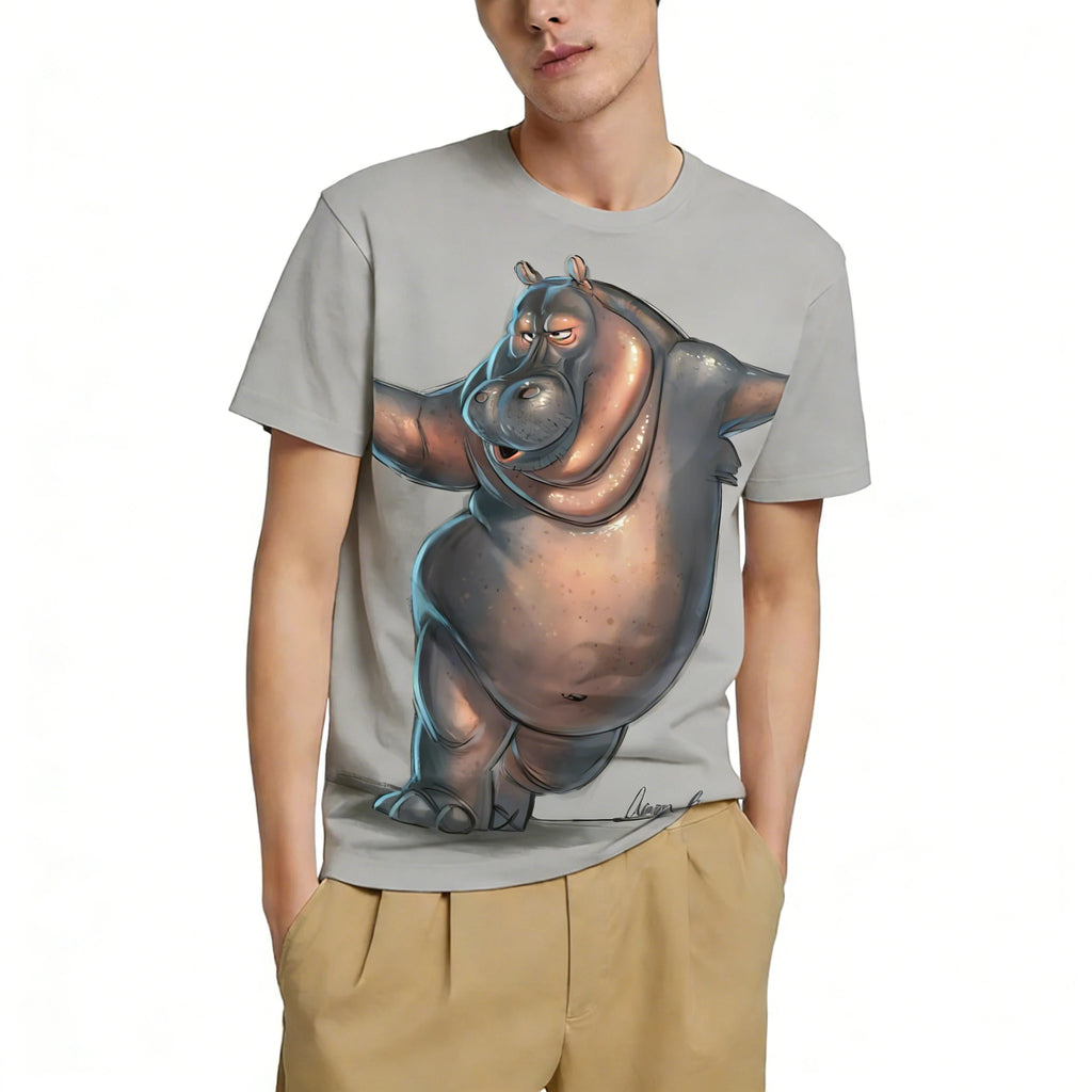 Funny Cartoon Hippo T-Shirt