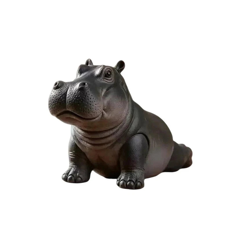Yoga Hippo Statue