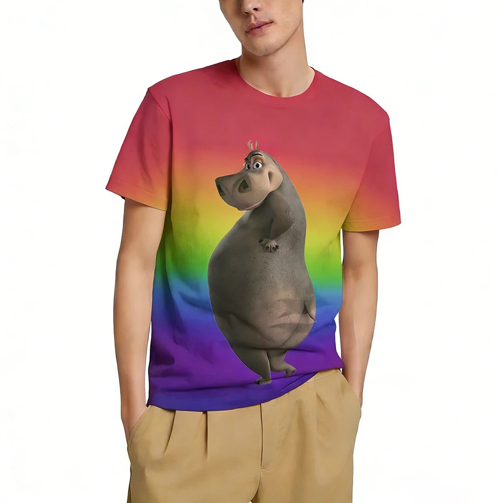 Funny Cartoon Hippo T-Shirt